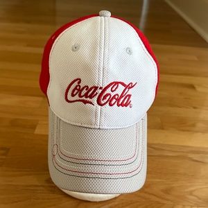 Coca-Cola Baseball Hat Cap Red White Gray